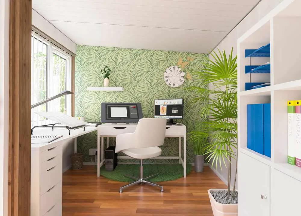 bright and airy garden office