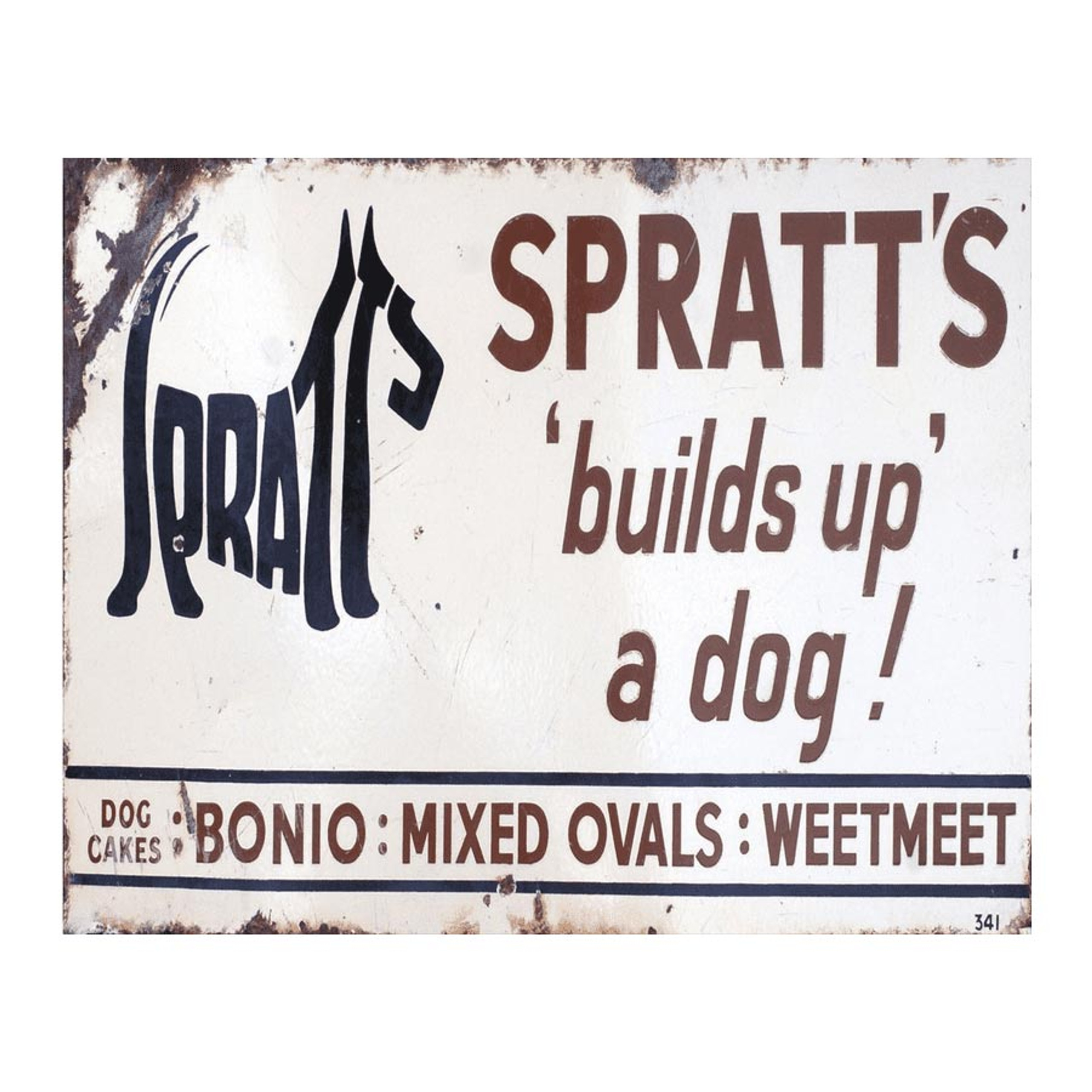Details about   Vintage Ideal Dog Food Good Luck Advertising Metal Dog Figurine 