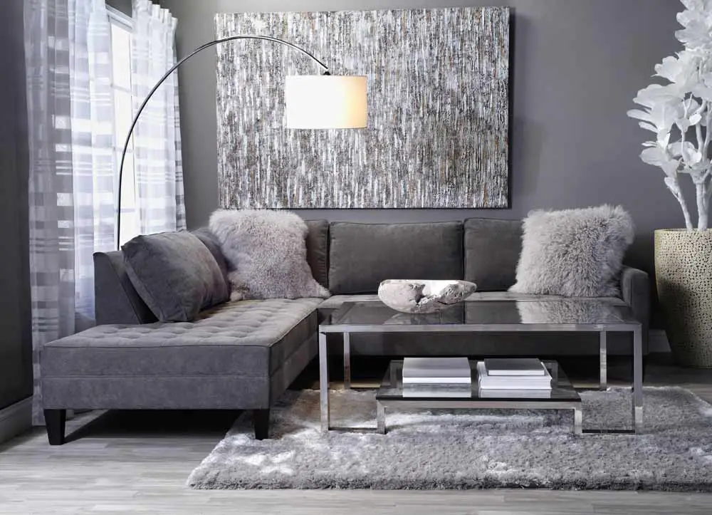 all grey living room