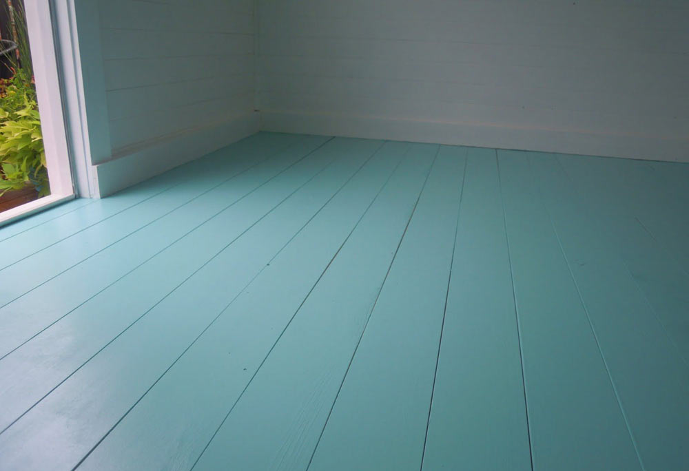 aqua-painted-floorboards