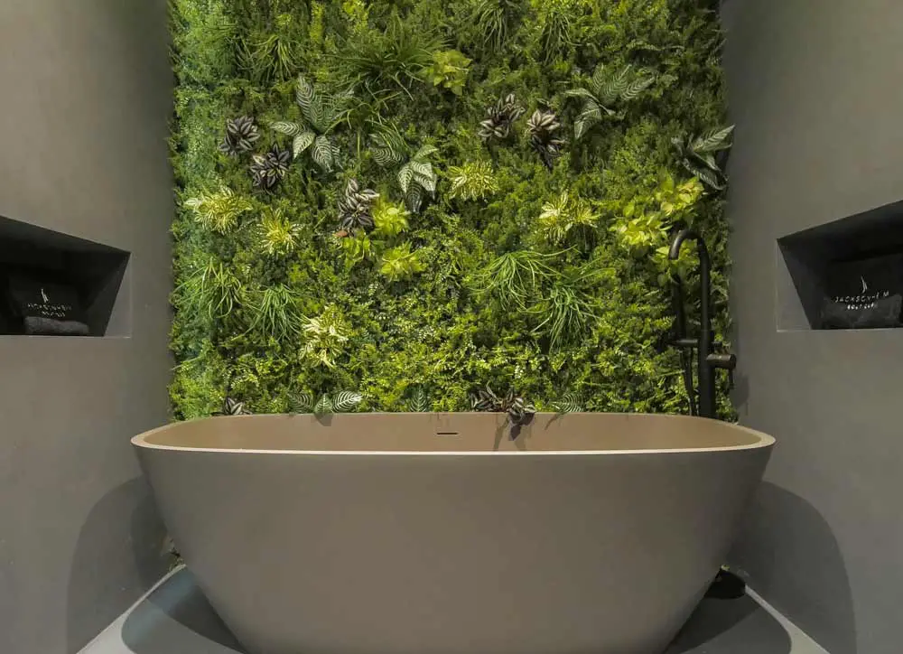 bathroom living wall