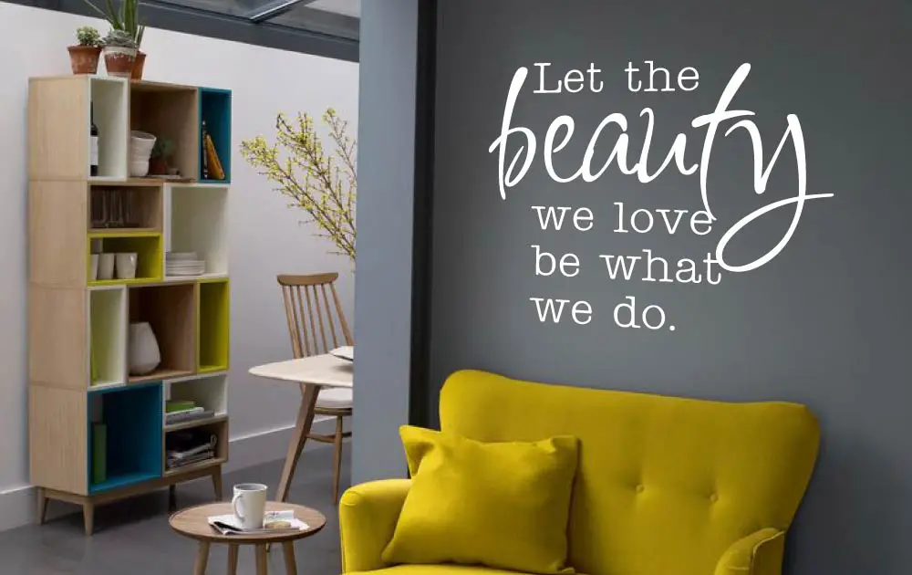 beauty-quote-wall-sticker-grey-hallway-wall