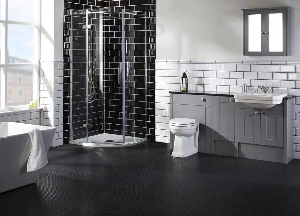 Black and Grey Bathroom