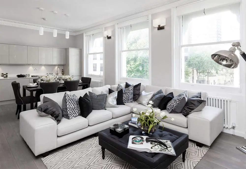 black-white-and-grey-kitchen-living-space