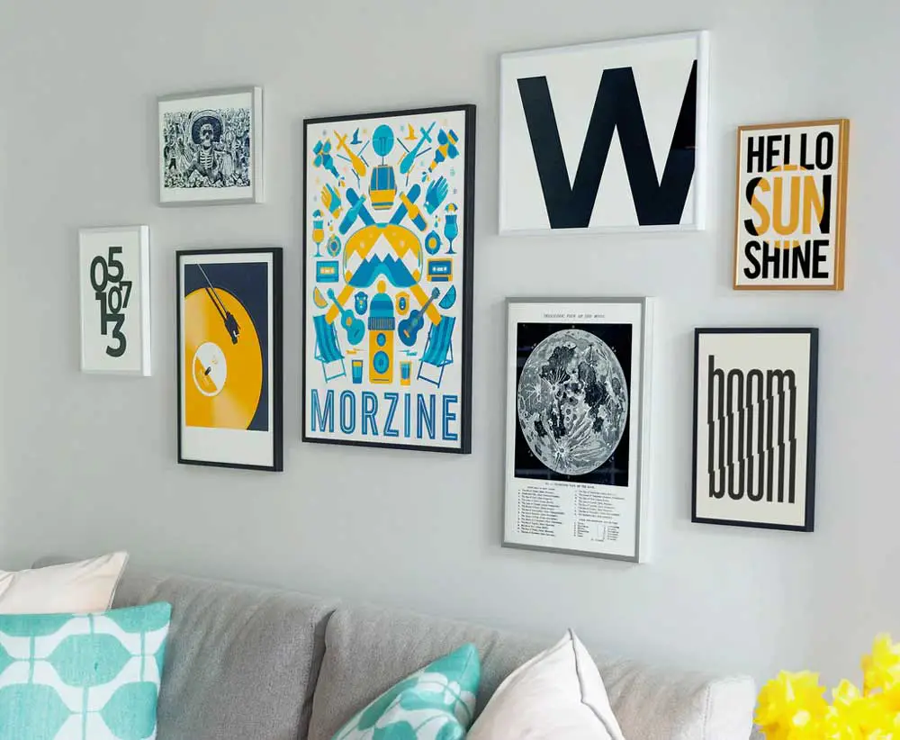 bright-retro-gallery-wall