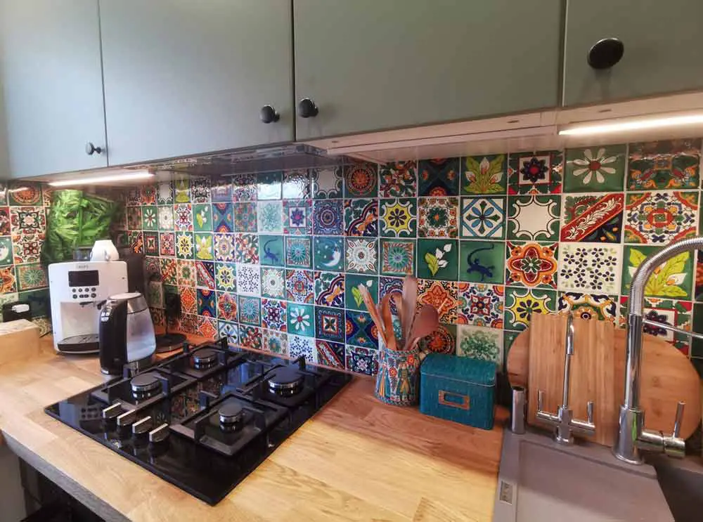 Brighten Up A Wall Using Colourful Tiles