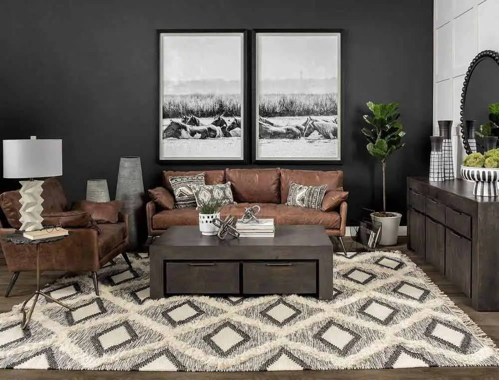 brown-leather-sofa-dark-grey-decor
