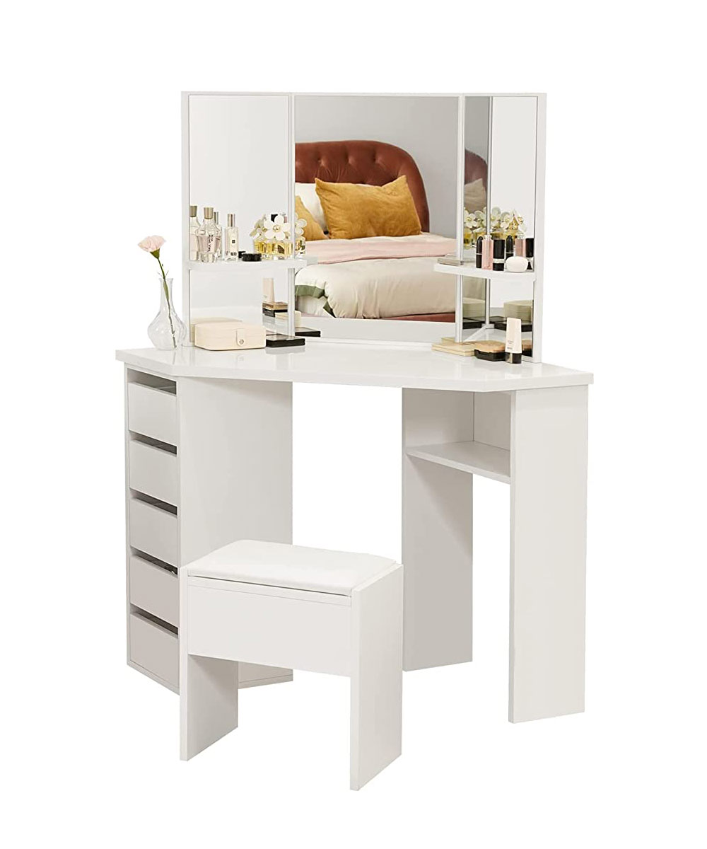 corner-white-dressing-table