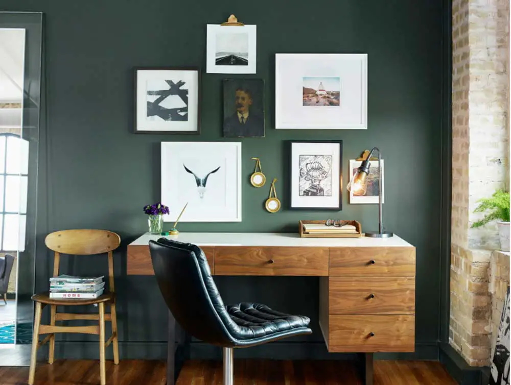 dark-green-home-office