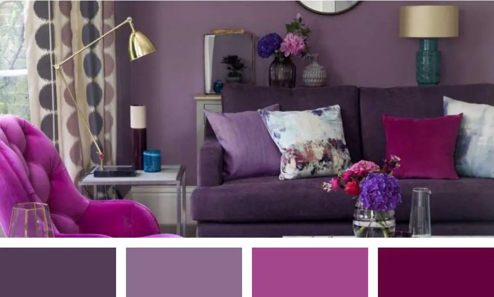 deep-purple-and-pink-living-room