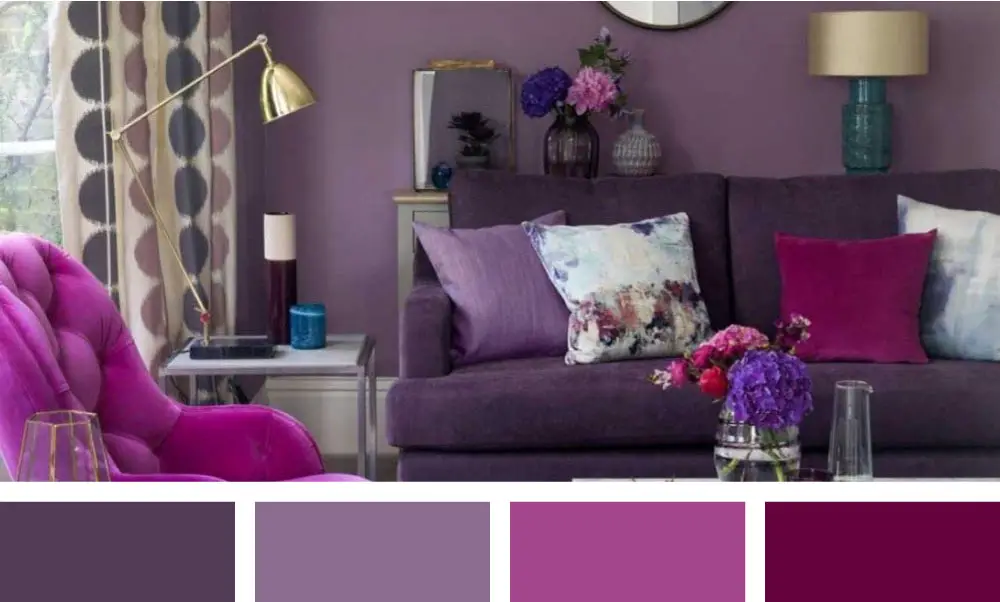 What Colours Go With Purple In A Living Room Www resnooze
