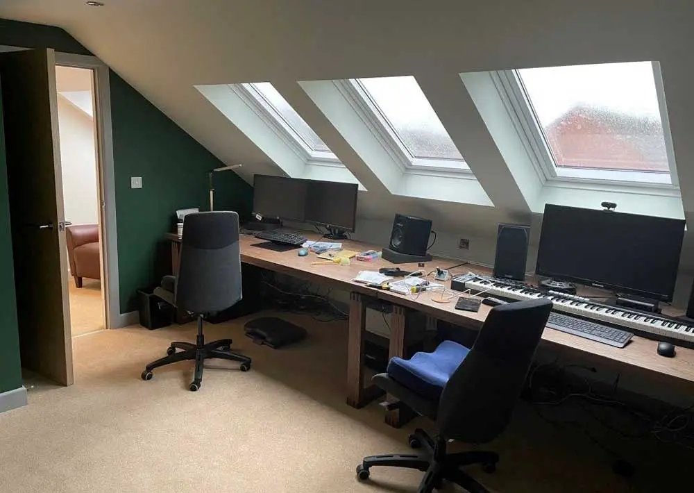 efficient organised home office loft