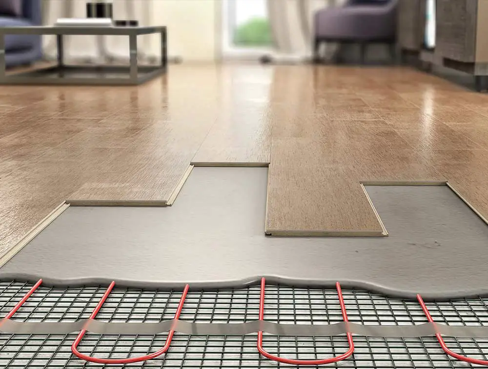 Electric underfloor heating layers