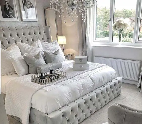 elegant-silver-and-white-bedroom