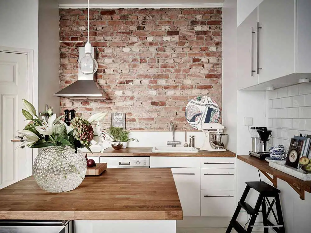 exposed-brick-wall-in-kitchen