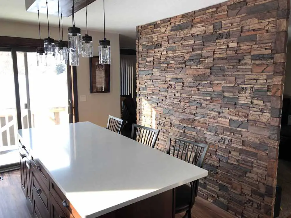 Faux Stone Feature Wall