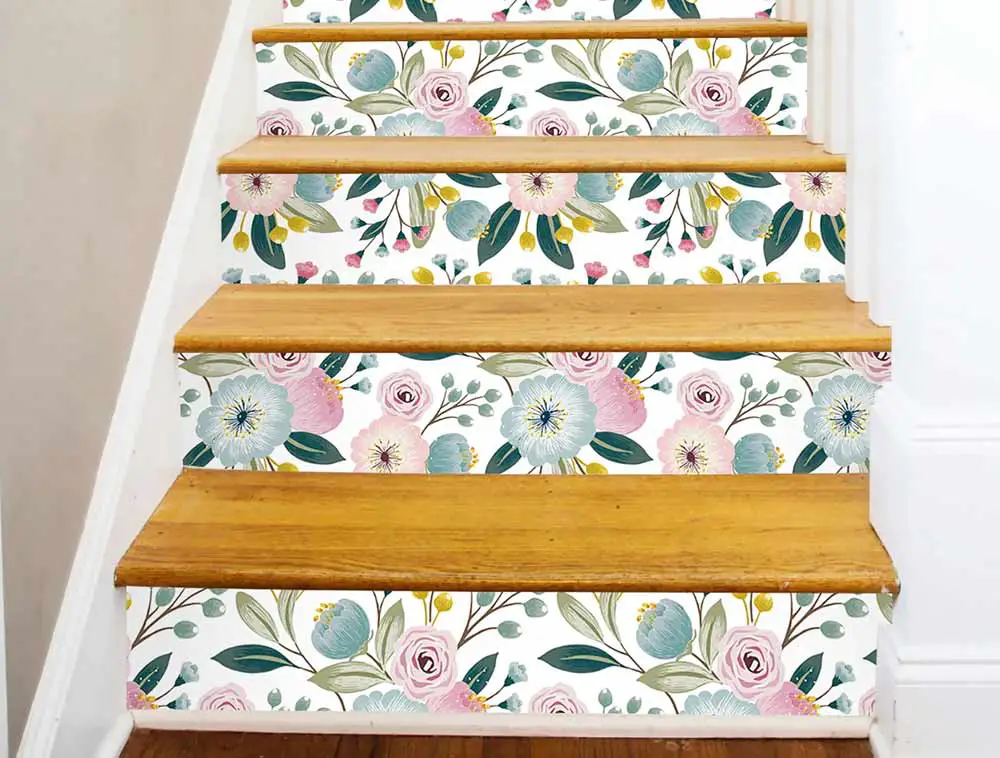 floral-designs-on-stair-risers