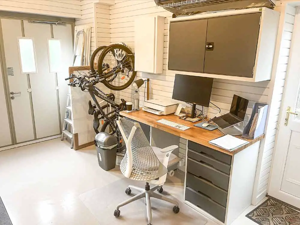 garage conversion to include an office