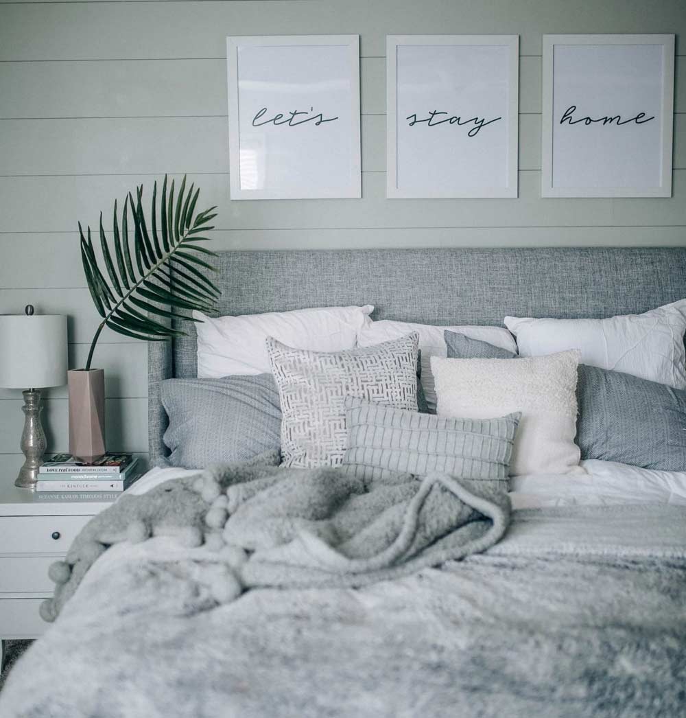 grey-and-white-bed-room
