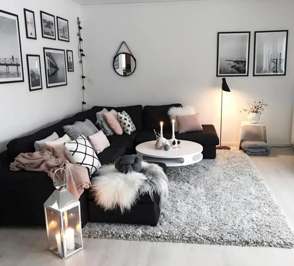 Black and White Living Room Ideas   Aspect Wall Art