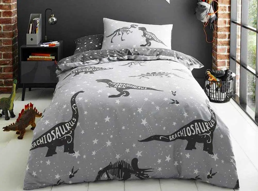 grey-dinosaur-bed-set