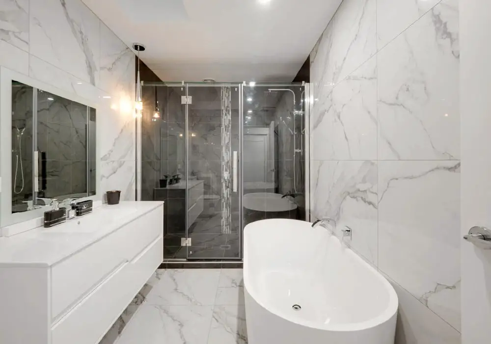 Grey Marble Bathroom