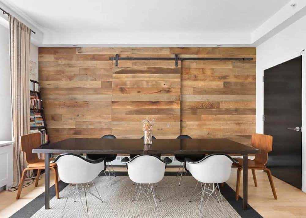 Horizontal Wooden Wall Panelling