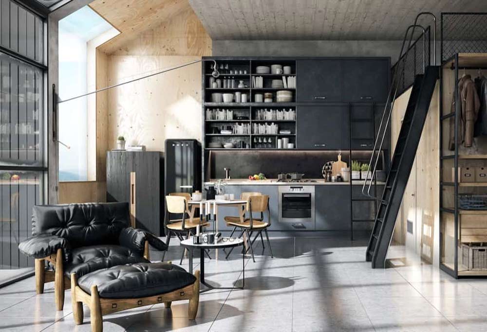 industrial-design-style-kitchen