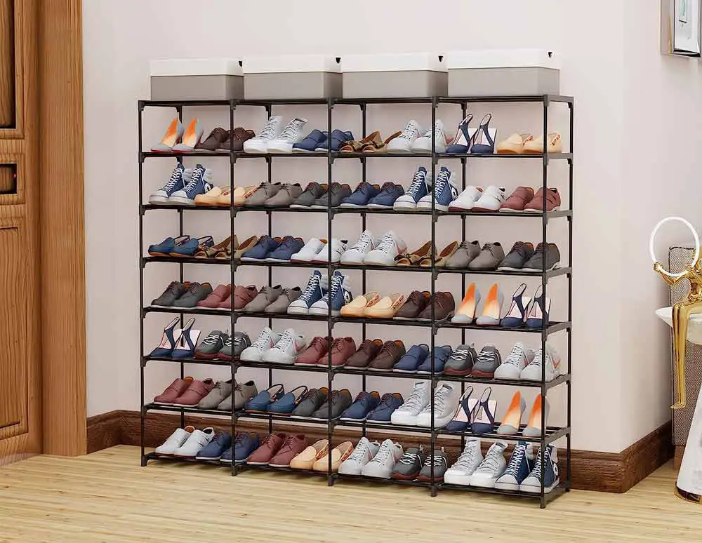 large-metal-shoe-rack-with-4-rows-and-8-tiers