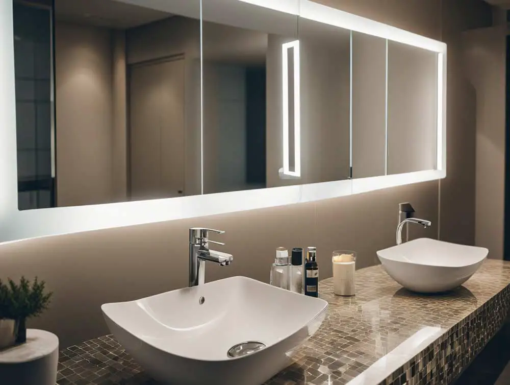 LED bathroom mirror