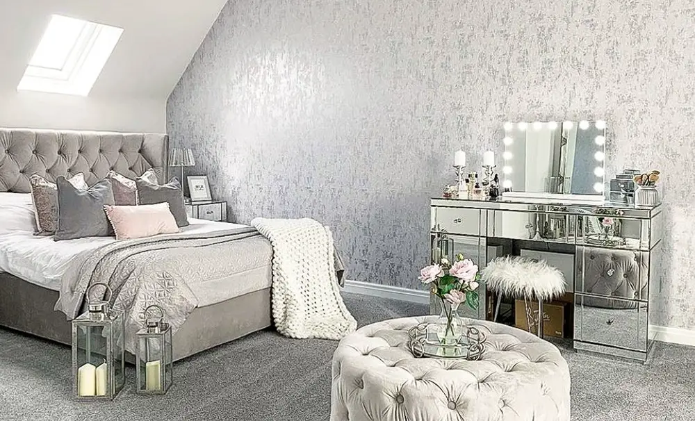 metallic-silver-girls-bedroom