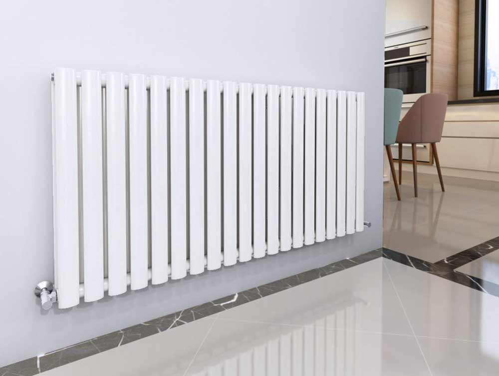 modern-white-radiator-in-hallway
