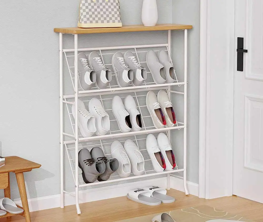 narrow-free-standing-shoe-rack-organiser