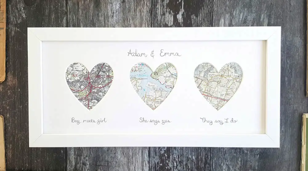 personalised-framed-map