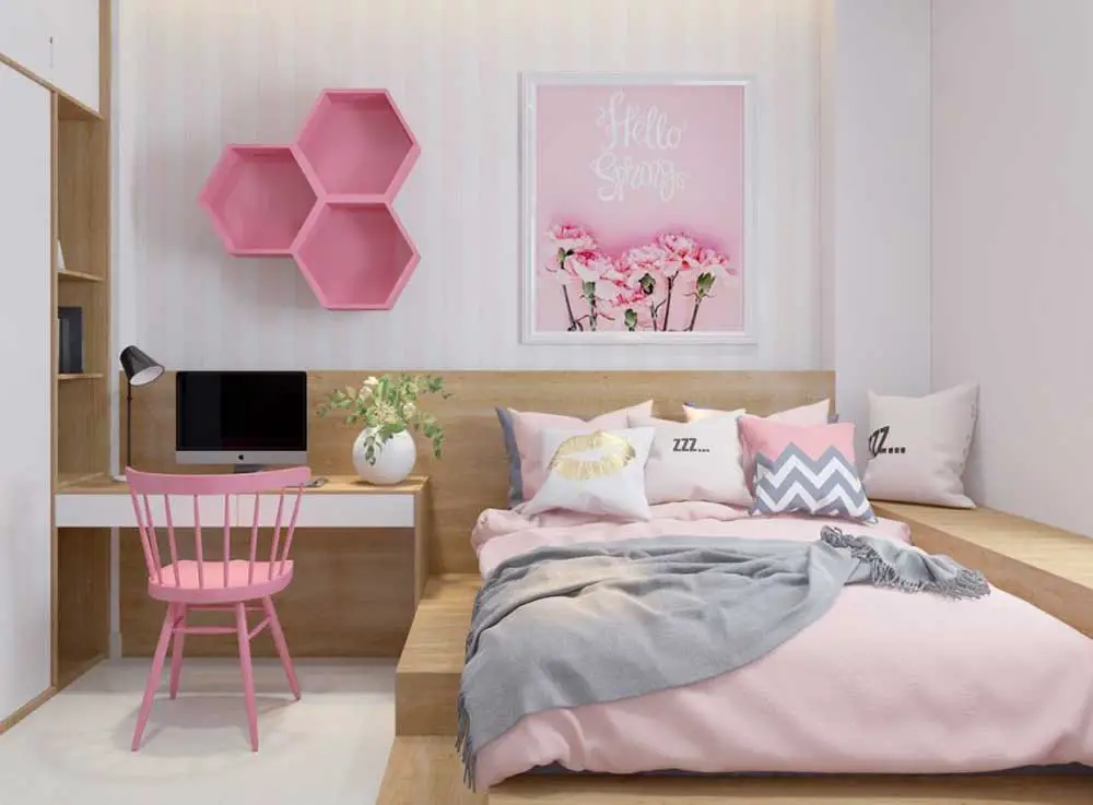 pink-white-and-grey-kids-bedroom