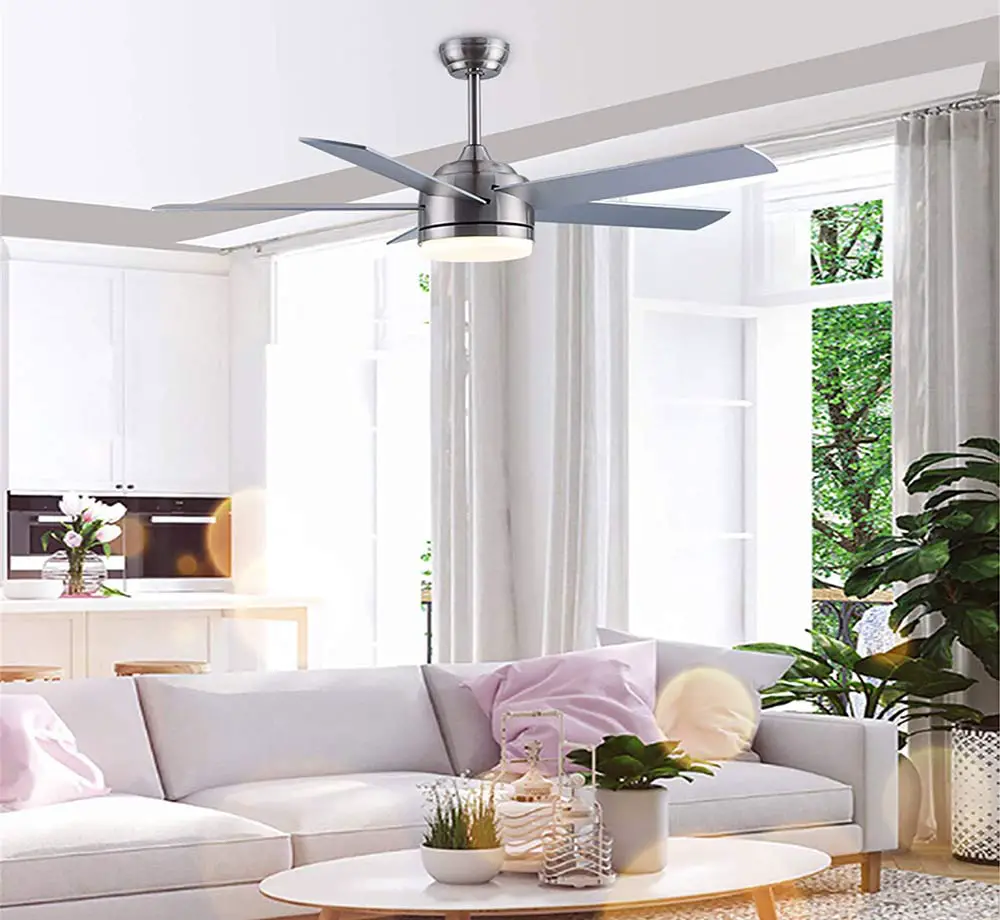 silver-ceiling-fan-light