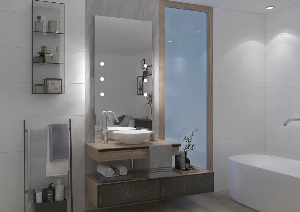 small-bathroom-mirrors-and-glass