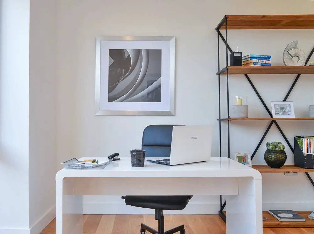 small home office wall art personal touches