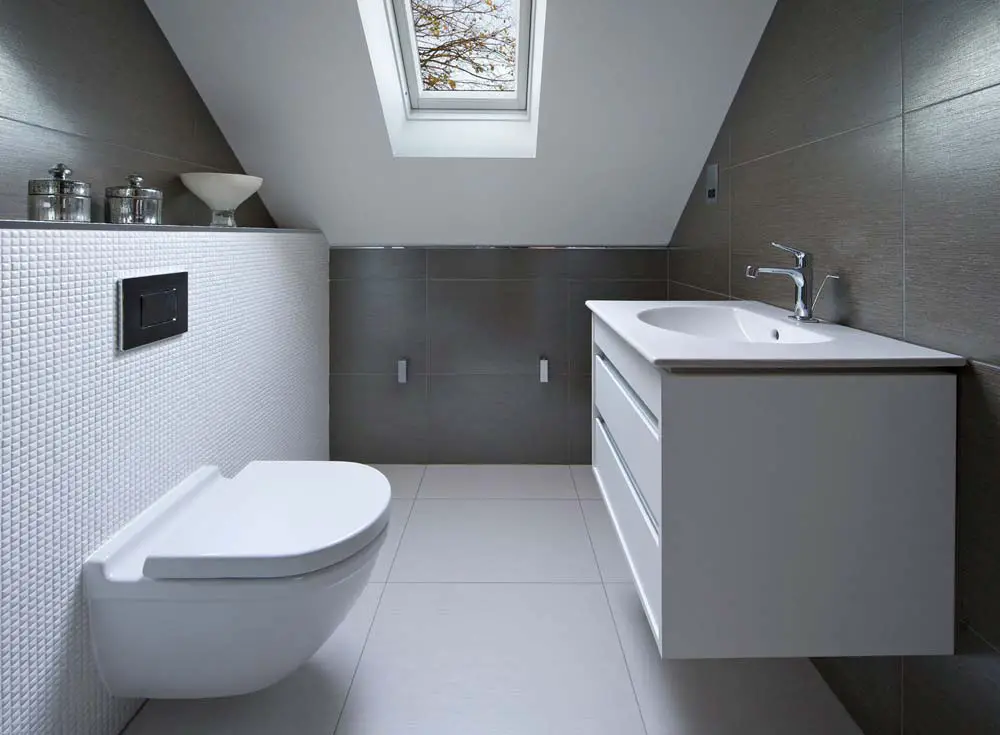 small-loft-bathroom-with-skylight