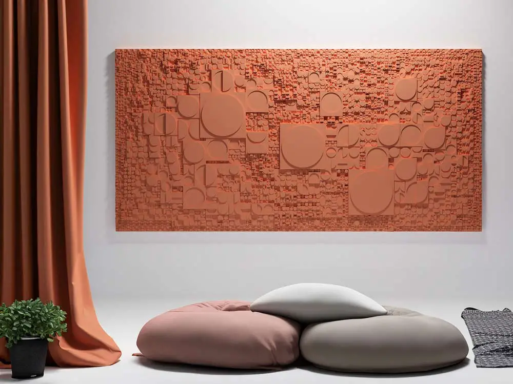 textured 3d wall art