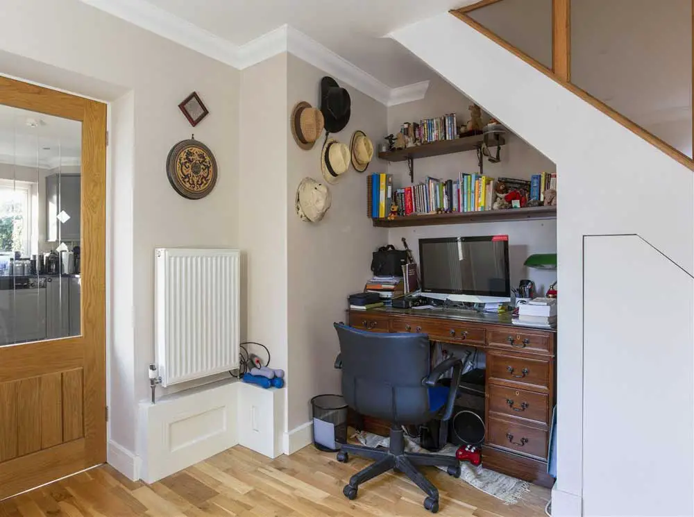 Under Stairs Desk Area