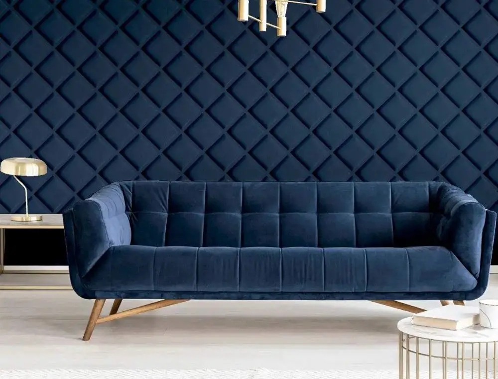 use-3d-effect-wallpaper-to-add-depth-navy-living-room