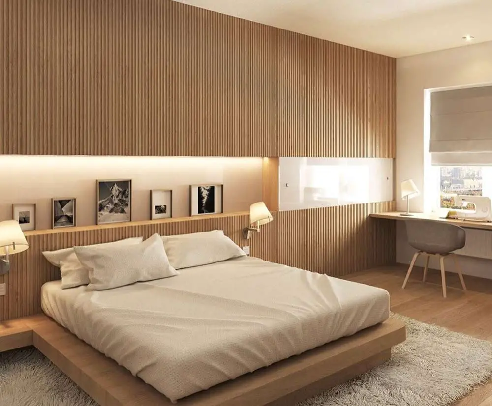 vertical-bedroom-wall-panelling