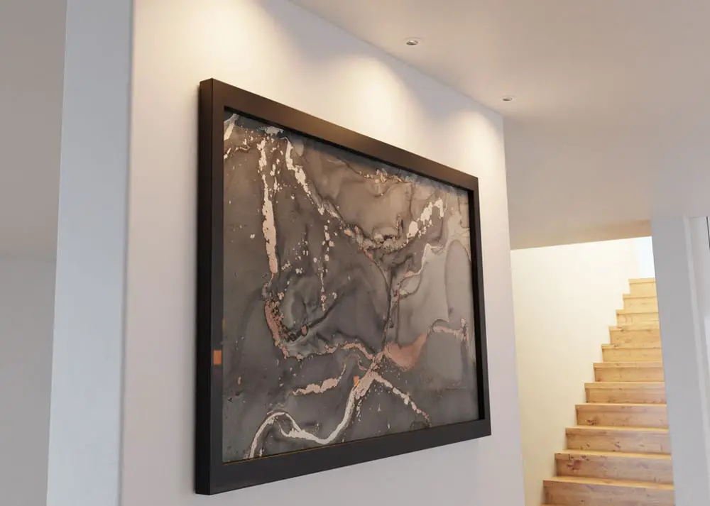 wall art with lighting
