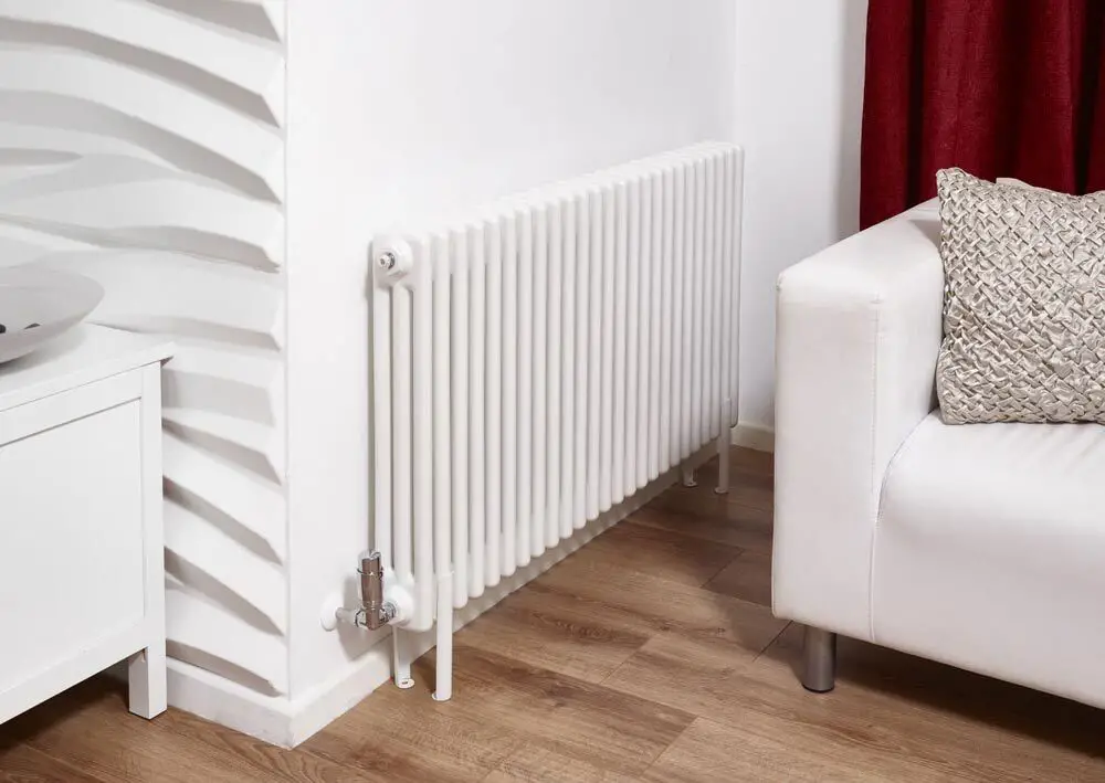 white column radiator