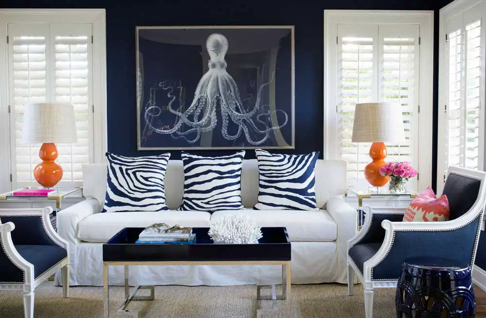 white-navy-silver-living-room