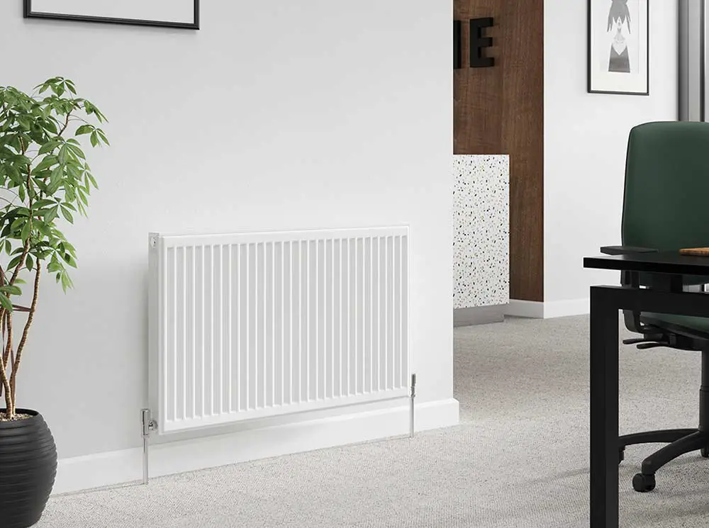 White Panel Radiator in Office