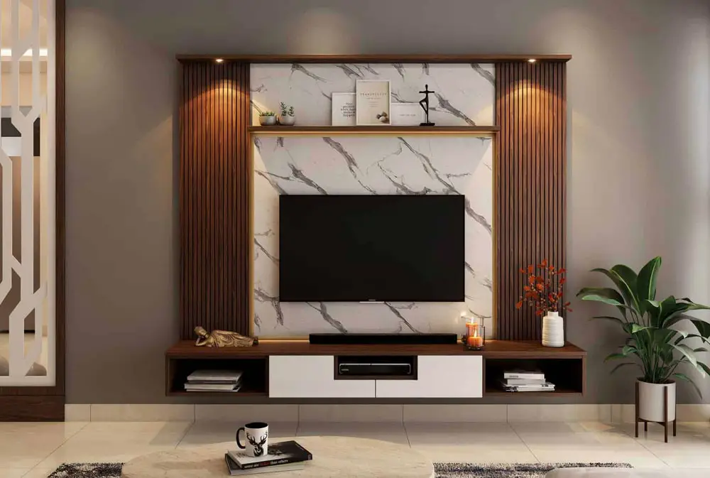 wood-and-marble-effect-tv-wall