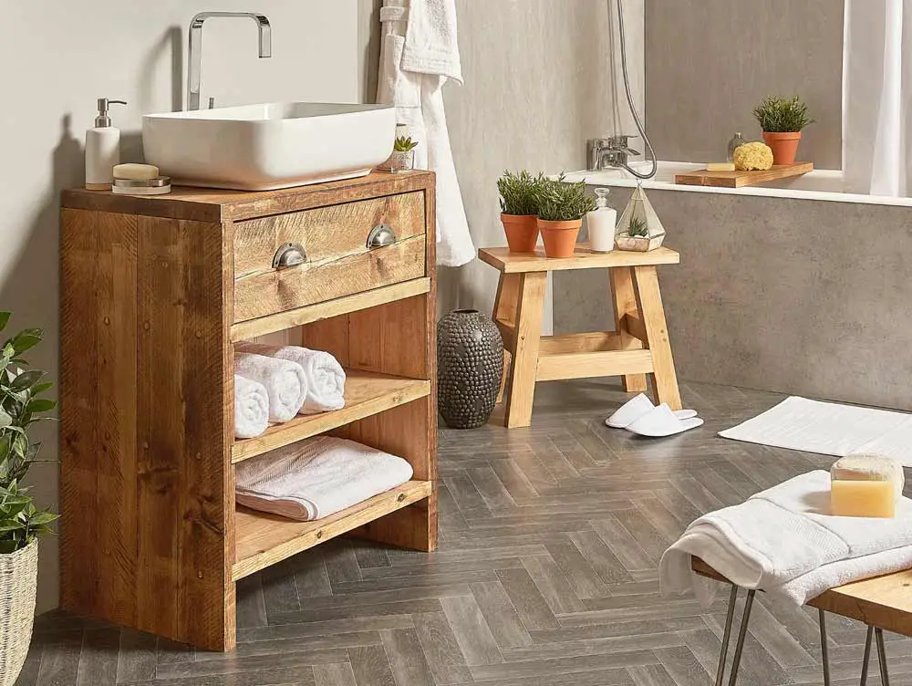 wooden bathroom furniture